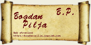 Bogdan Pilja vizit kartica